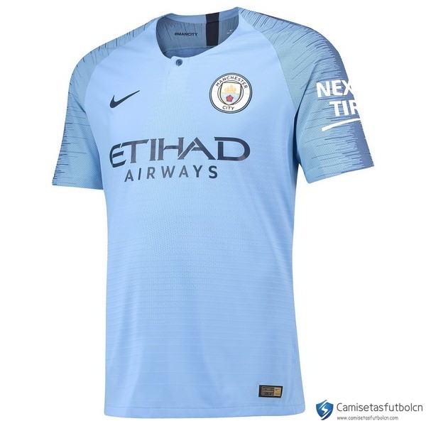 Camiseta Manchester City Primera equipo 2018-19 Azul